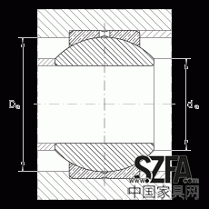 關節軸承 GE10-PB, 根據 DIN ISO 12 240-1 標準，尺寸系列 K，需維護
