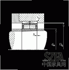 圓柱滾子軸承 F-800485.ZL-K-C5, 特殊軸承，浮動軸承，雙列，錐孔，錐度1:12，可分離，帶保持架