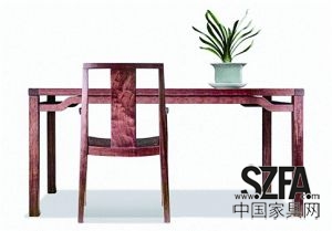 帶有明式家具特有遺韻的曲美如是系列家具參展2013年米蘭家具展。