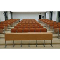 固定式連體培訓桌椅，廣東佛山鴻美佳廠家定制培訓室培訓桌椅