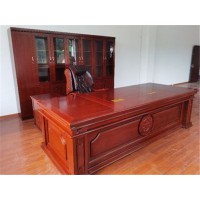 香河家具城悅博辦公家具廠家直銷實木環?？偛米擂k公桌大班臺